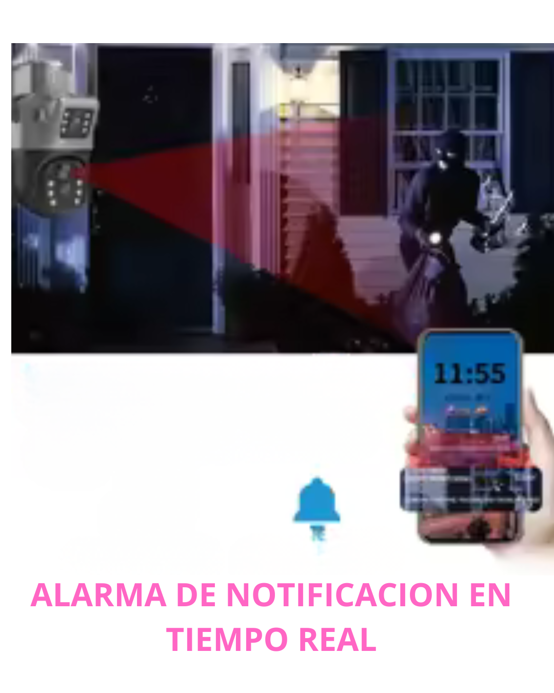 WiFi 4MP Cámara solar de seguridad