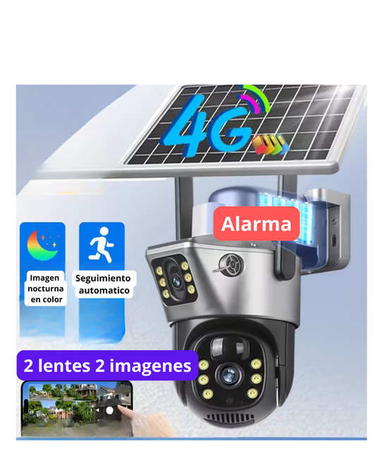 WiFi 4MP Cámara solar de seguridad